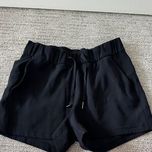 lululemon athletica Black Elastic Waist Athletic Shorts